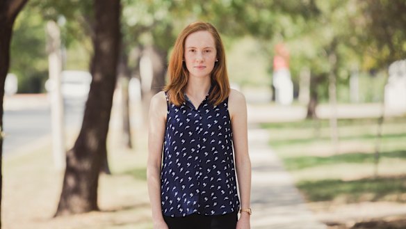 Carlie Dodds, 22 years old, wants the government to spend money on youth homelessness and mental health.