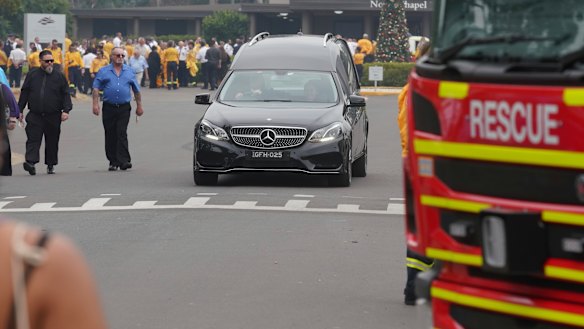 The funeral service for Geoffrey Keaton.