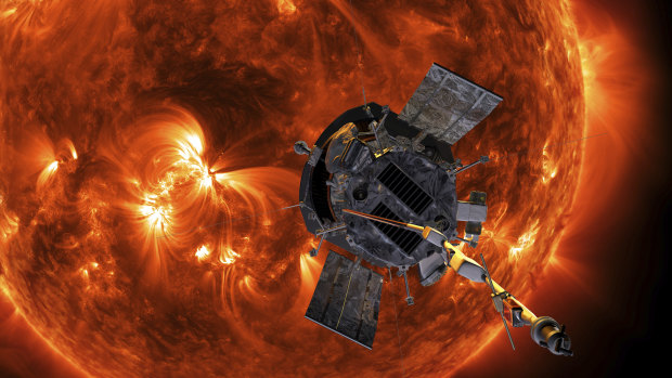 The probe is designed to take solar punishment like never before, thanks to a revolutionary heat shield that’s capable of withstanding 1370 degrees Celsius. 