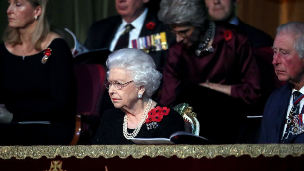 The Queen and Prince Charles attend the annual Royal British Legion Festival of Remembrance at the Royal Albert Hall in early November.