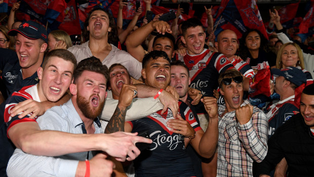 Don't let anyone tell you that Roosters fans aren't a passionate lot.