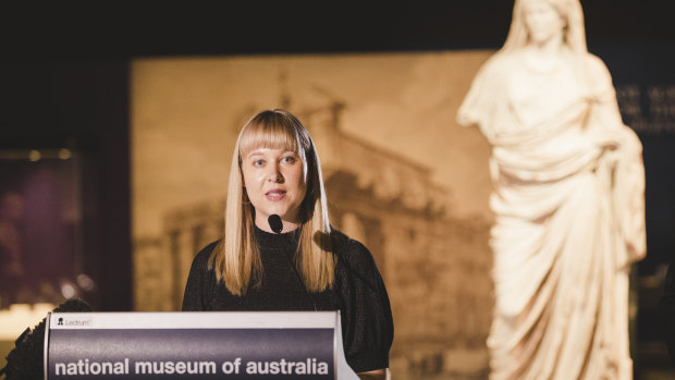 National Museum of Australia curator Dr Lily Withycomb.