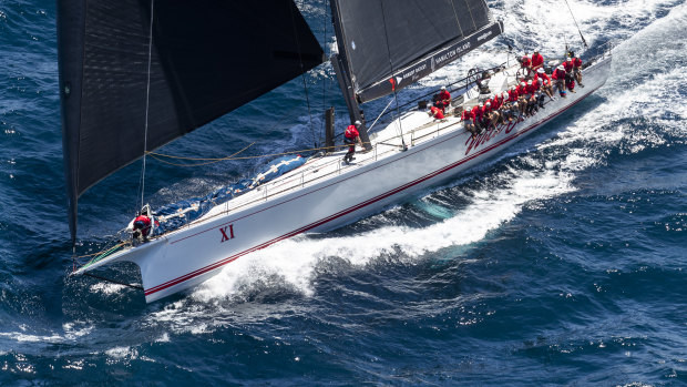 Smooth sailing: This year's race faced conditions radically different to 1998, with Wild Oats XI skipper Mark Richards describing the light winds as a challenge. 