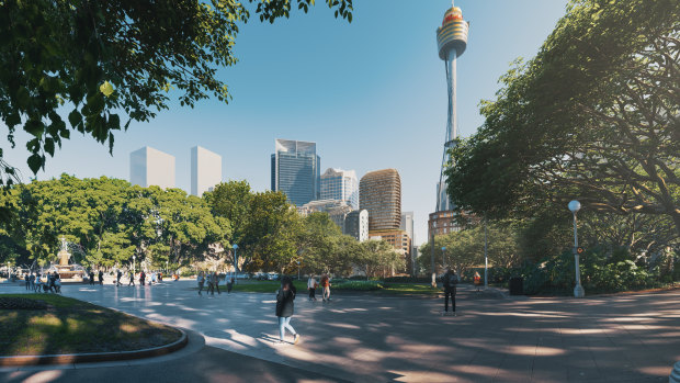 Scentre and Cbus Property have lodged plans to transform 77 Market Street, Sydney, into luxe retail and apartments.