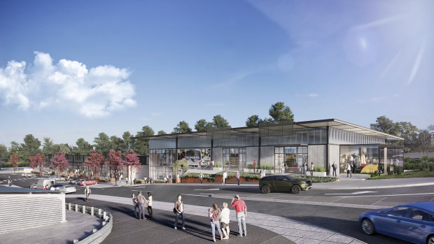 An artist's impression of stage one of the Belconnen Markets redevelopment.