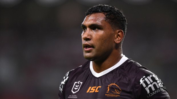 Tevita Pangai jnr has been stood down by the Broncos following his breach of the NRL's COVID-19 rules.
