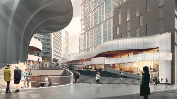Dexus has begun construction on a new $170 million retail and dining project at the MLC tower.