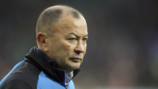At it again: England coach Eddie Jones was his usual cheeky self throughout 2018.