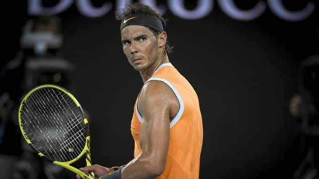 Dominant performance: Rafael Nadal thrashed Stefanos Tsitsipas in their semi-final.