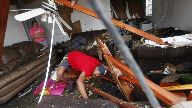 Hurricane Michael slammed into the Florida Panhandle with terrifying winds on Wednesday, US time.