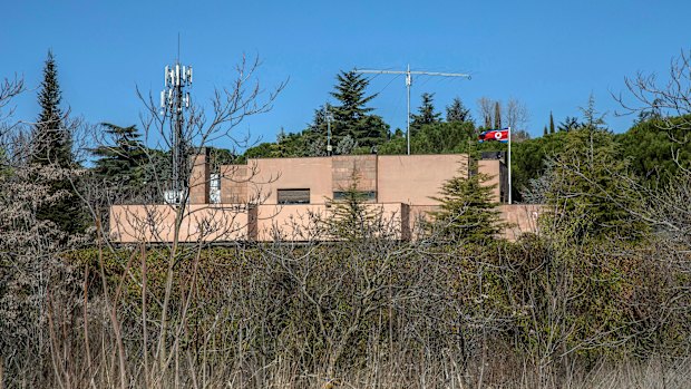 North Korea's embassy in Madrid, Spain. 