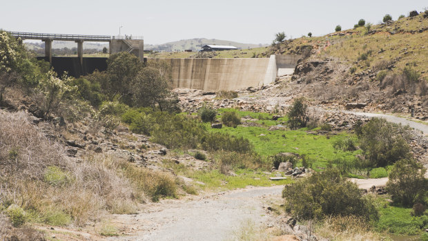 The dam where Yass collects its drinking water from.
