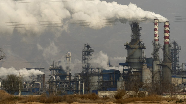 A coal processing plant in central China’s Shanxi Province. Chinese power companies bid for credits to emit carbon dioxide and other climate-changing gases.