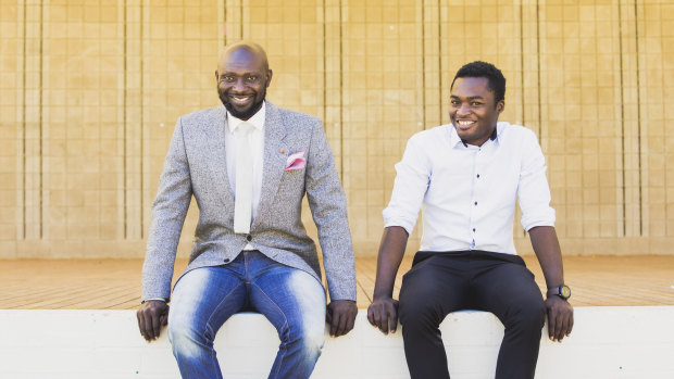 Africa Party in the Park organisers Kofi Bonsu and Elijah Mahama.