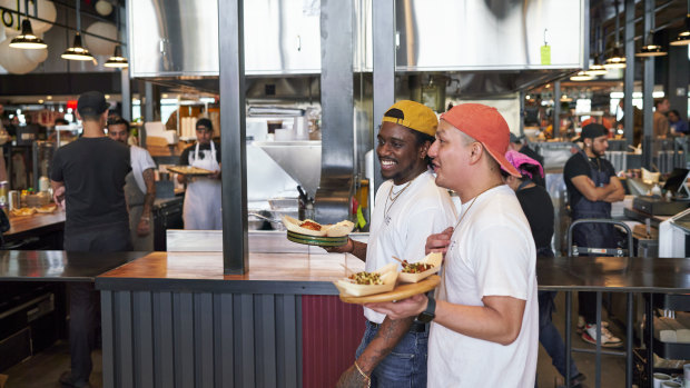 Stalls curated by the James Beard Foundation.