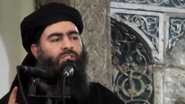 The leader of the Islamic State group, Abu Bakr al-Baghdadi, pictured in 2014, is believed to be in Iraq.