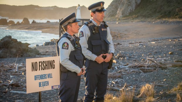 Clueless cops on the beat in the deadpan comedy Wellington Paranormal.