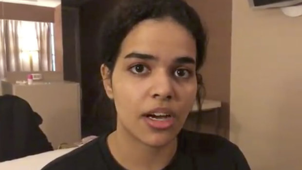 Rahaf Mohammed al-Qunun says she is fleeing abuse by her family and wants asylum in Australia. 