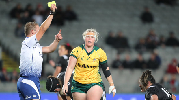 Defining moment: Emily Robinson was yellow-carded in the second half and the Black Ferns took advantage.