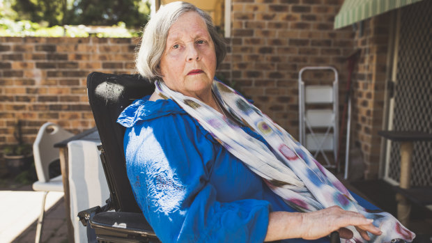 Margot Harker has been affected by the financial collapse of Canberra company Vivere which provides in home care.
