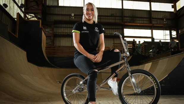 Caroline Buchanan hopes to be back on her bike by June.