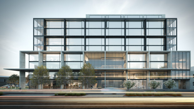 Peregrine Projects' proposed new office at 175 Burnley Street in Richmond.