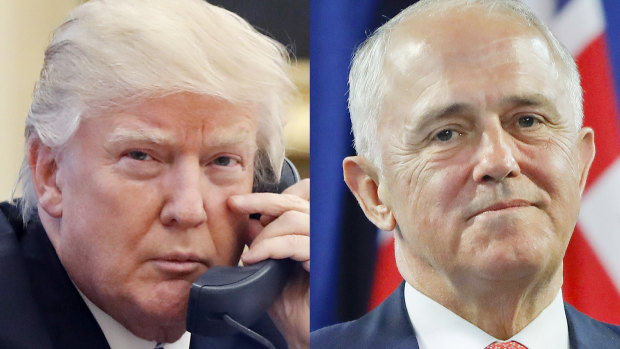 US President Donald Trump hung up on then Australian Prime Minister Malcolm Turnbull during their heated telephone exchange.