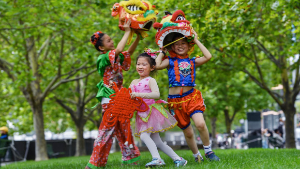 Some of the performers appearing at Melbourne Chinese New Year festival. 