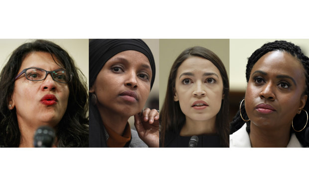 Donald Trump used Twitter to attack Democratic congresswomen Rashida Tlaib, Ilhan Omar, Alexandria Ocasio-Cortez and Ayanna Pressley.