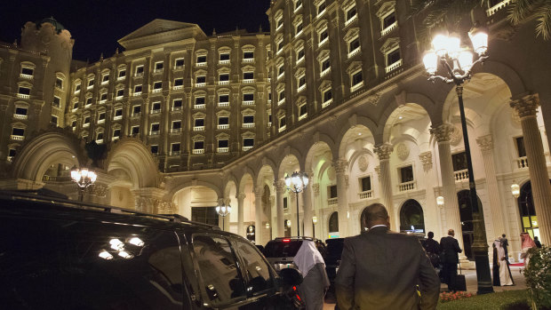 The Ritz Carlton Hotel in Riyadh was turned into a luxury prison during a 'corruption purge' started in November 2017.