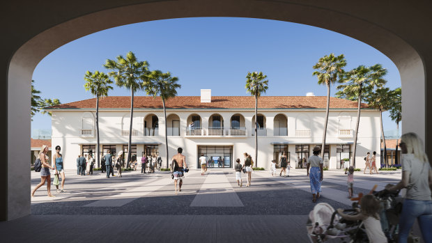 The development application includes plans to open up the pavilion's internal courtyard. 