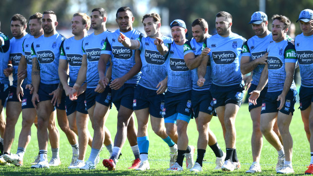 The Blues, training on Wednesday at the Hale School in Perth, face challenges to be tight in defence. 