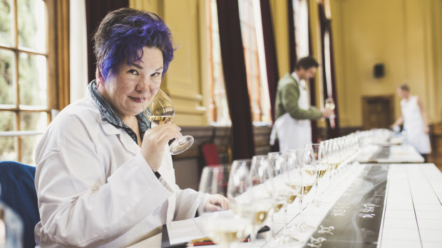Judge Fongyee Walker from China, at the Canberra International Riesling Challenge
