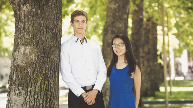 Narrabundah College students Aleksandar Rapajic and Joanne Ng have both achieved the top ATAR rankings in the ACT of 99.95.