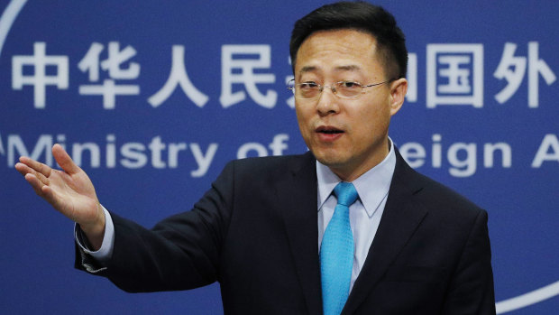 Chinese Foreign Ministry spokesman Zhao Lijian. 