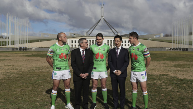 Huawei Australia extended its deal with the Canberra Raiders last year. 