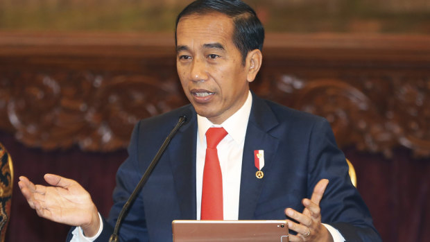 Backflip: Indonesian President Joko Widodo.