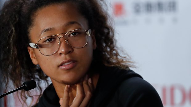 Naomi Osaka says the post-match press conferences exact an emotional toll.