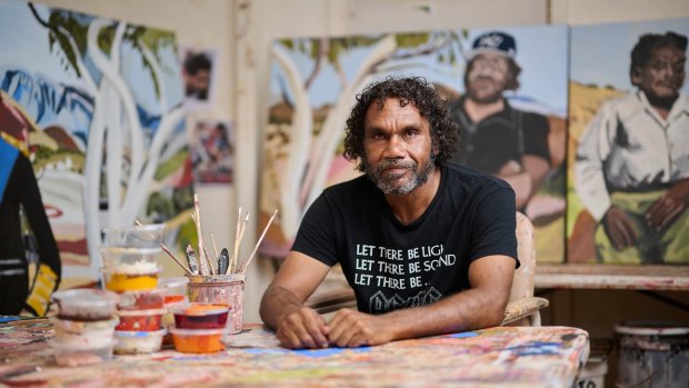 Artist Vincent Namatjira.