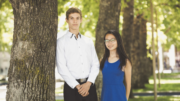 Narrabundah College students Aleksandar Rapajic and Joanne Ng have both achieved the top ATAR rankings in the ACT of 99.95.
