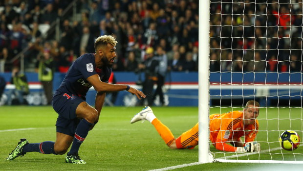 He scored earlier, but PSG's Eric Choupo-Moting has gone viral for a missed goal.