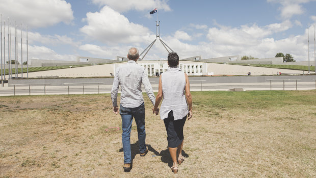NSW couple Tony and Liane Drummond have met with federal ministers in Canberra trying to address the mental health funding shortfall.