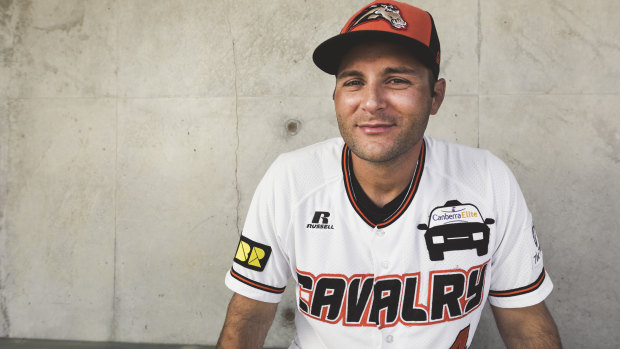 Canberra Cavalry pitching coach Brian Grening.