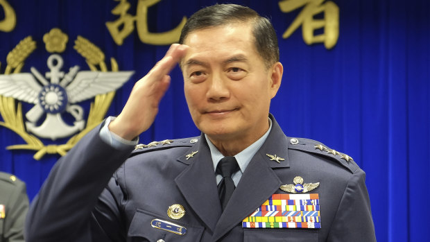 Taiwan's top military official Shen Yi-ming, pictured in March last year.