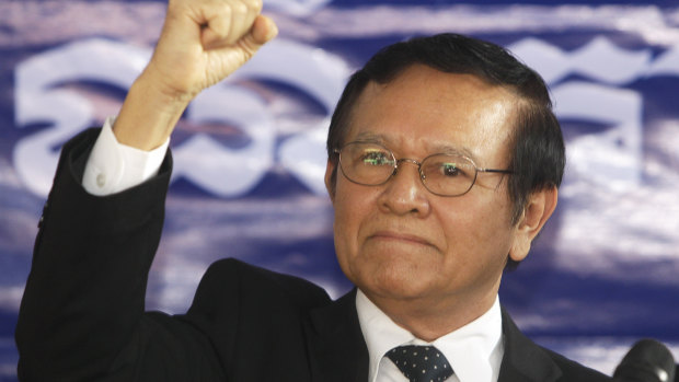 Cambodian opposition leader Kem Sokha is on trial for treason charges.