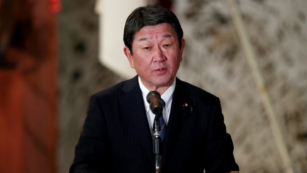 Japan's Foreign Minister Toshimitsu Motegi.