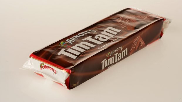 Tim Tams cost close to $15 a packet in UK supermarkets. 