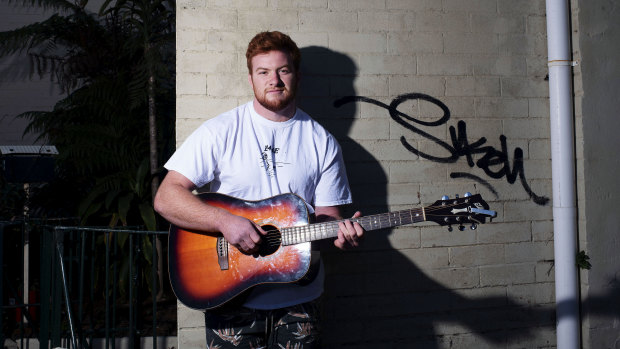 Sydney University prop Harry Johnson-Holmes is quite the musician. 
