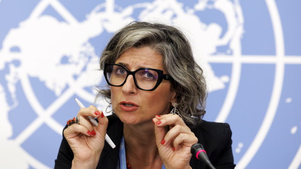 United Nations special rapporteur Francesca Albanese is currently visiting Australia. 