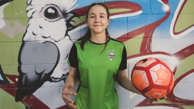 Canberra United academy striker Aoife Colvill is one of four local signings announced on Sunday.